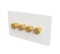 Samotech Smart Zigbee Led Dimmer Switch - Metal Knob/plastic Faceplate