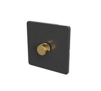 Samotech Smart Zigbee Led Dimmer Switch - Metal Knob/plastic Faceplate