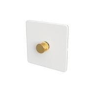 Samotech Smart Zigbee Led Dimmer Switch - Metal Knob/plastic Faceplate