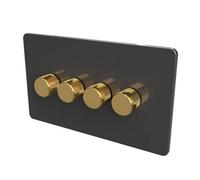 Samotech Smart Zigbee Led Dimmer Switch - Metal Knob/plastic Faceplate