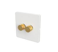 Samotech Smart Zigbee Led Dimmer Switch - Metal Knob/plastic Faceplate
