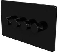 Samotech Standard 2-Way Led Dimmer Switch - Metal Knob/plastic Faceplate