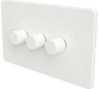 Samotech Standard 2-Way Led Dimmer Switch - Metal Knob/plastic Faceplate