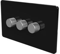 Samotech Standard 2-Way Led Dimmer Switch - Metal Knob/plastic Faceplate
