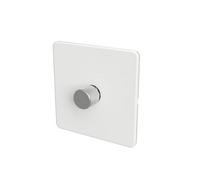 SAMOTECH Wifi 2-Way Led Dimmer Switch - Slim White/silver 1-Gang