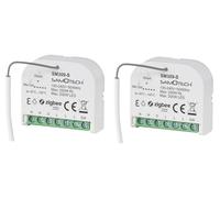 SAMOTECH Zigbee DIMMER Retractive NO NEUTRAL Module compatible with Philips Hue, Home Assistant, Homekit, Smarthings, Hubitat and other Zigbee Hubs (SM309-S 2-pack)