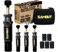 SAMOUT Adjustable Auto-Stop Tire Air Down Kit (10-30 PSI) Screw-on Tyre Deflator Tool for Offroad 4x4 Vehicle Accessories