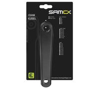 Samox Bosch Gen 1/2/4 Brose System Isis 13 Mm E-bike Right Crank 160 mm Black Anodized