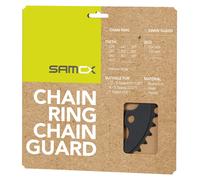 Samox Steel 38T Chainring - 104 BCD Narrow Wide | Black e-Bike Compatible
