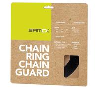 Samox Unisex Adult PD-G-104-SL M-Wave Chain Guard Aluminium Black Anodised Bolt Circle 104 mm 15 x 15 x 1 cm