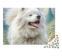 Samoyed Dog 1000 Piece Jigsaw Puzzle Paper for Adults Nature Scene Puzzle Game 70x50cm/1000pcs