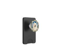 Samoyed Dog Art Nouveau Edelweiss Alpine PopSockets PopWallet for MagSafe