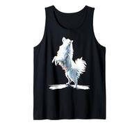 Samoyed Dog Art Painting Motif Tank Top