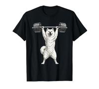 Samoyed Dog Enthusiast Arctic Breed Design Snow Dogs Fur Value Graphic T-Shirt, Men, Black, M