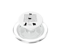 Samoyed dog playing with Music Note for Musician PopSockets PopGrip for MagSafe