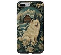 Samoyed in the Alps with Winter Chalet Case for iPhone 7 Plus/8 Plus