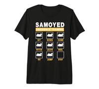 Samoyed Obedience Training Dog Guide to Trainer Funny Puppy Premium T-Shirt