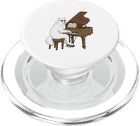Samoyed Playing Piano Instrumentalist Funny Owner Family PopSockets PopGrip for MagSafe