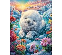 Samoyed Puppy in A Winter Wonderland 1000 Piece Count Premium Jigsaw Puzzle Animal Plant For Adults Teens 14+ Concentration Training Indoor Game Family Game Night Creativity Gift Giving 1000 PCS