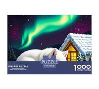 Samoyed Puzzles 1000 Pieces Age 12+ for Adults Pet Dog Fun Challenging Brainteasing Jigsaw Colourful Educational Games Recycled 38x26cm/1000pcs