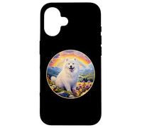 Samoyed Rainbow Bridge Cute Memorial Puppy Dog Art Case for iPhone 16