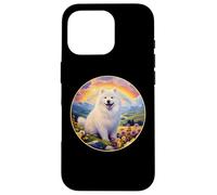 Samoyed Rainbow Bridge Cute Memorial Puppy Dog Art Case for iPhone 16 Pro