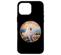 Samoyed Rainbow Bridge Cute Memorial Puppy Dog Art Case for iPhone 16 Pro Max