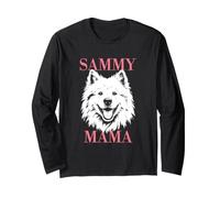 Samoyed Sammy Mama Dog Mom Womens Cute Long Sleeve T-Shirt
