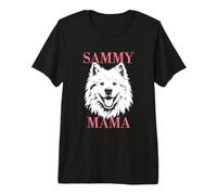 Samoyed Sammy Mama Dog Mom Womens Cute Premium T-Shirt