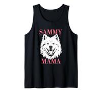 Samoyed Sammy Mama Dog Mom Womens Cute Tank Top