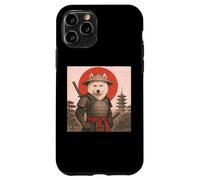 Samoyed Samurai Warrior Vintage Japanese Ukiyo-e Dog Lover Case for iPhone 11 Pro