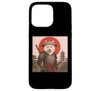 Samoyed Samurai Warrior Vintage Japanese Ukiyo-e Dog Lover Case for iPhone 15 Pro Max