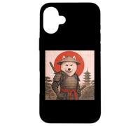 Samoyed Samurai Warrior Vintage Japanese Ukiyo-e Dog Lover Case for iPhone 16 Plus