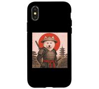 Samoyed Samurai Warrior Vintage Japanese Ukiyo-e Dog Lover Case for iPhone X/XS