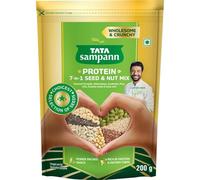 Sampann Protein 7-in-1 Seed & Nut Mix | Contains Roasted Pumpkin, Watermelon, Sunflower, Flax, Chia, Sesame Seeds & Soya nuts | Rich in Protein, Magnesium, Phosphorous & Dietary Fibre | 200g