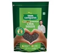 Sampann Pure Chia Seeds, 200g, in Calcium & Protein, Source of Iron, Trans Fat Free, Rich in Magnesium, Rich in dietary fibre, Rich In Omega 3 Fatty Acid