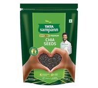 Sampann Pure Chia Seeds, 500g, Calcium & Protein, Source of Iron, Trans Fat Free, Rich in Magnesium, Rich in dietary fibre, Rich In Omega 3 Fatty Acid