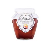 Samperi Peaches in Nero d'Avola Wine - Fruit in Alcohol Gift Jar from Sicily (300 g x 2 - Pack of 2)