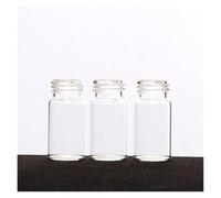 Sample bottle with threaded port 24-400, No writing label, No cover, 20mL / 40mL, Transparent/Brown, 100 pieces/pack, V35(40mL-V354004)