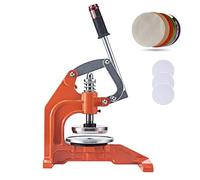 Sample Cutter, Circle Sampler Cutting Machine with 3 Fiberglass Board, Hand Pressure Sampling Knife, 100cm² Round Sample Cutter for Fabric, Carpet, Paper, Foam, Leather Sampling(Orange)