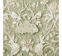 ** Sample Fine Decor Rabbit Butterfly Luxury Woodland Paste The Paper Sage Wallpaper