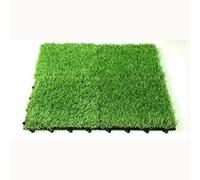 (Sample Piece) Artificial Grass Interlocking Deck Tiles Fake Lawn Decking Garden Balcony Patio