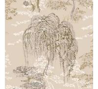 Sample Piece for Oriental Garden Wallpaper Arthouse Gold White Tree Floral Flower