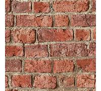 Sample Piece ONLY Urban 3D Brick Effect Wallpaper slates Stones Rustic Realistic red Arthouse