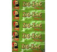 Sampler Pack - 5 Packets Zig Zag Green King Size cigarette rolling papers