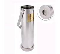 Sampling Bucket,Water Sampler Dipper, System Ladle Pendulum Beaker Oil Copper With Rope Set(Silver,500 mL/16.9fl oz)