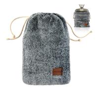 samply Hot Water Bottle with Soft Cover, 2L Hot Water Bag for Menstrual Cramps, Neck and Shoulder Pain Relief, Hot Compress, Hand Feet Warmer, Grey