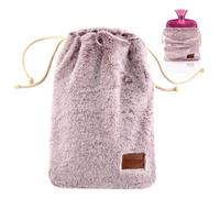 samply Hot Water Bottle with Soft Cover, 2L Hot Water Bag for Menstrual Cramps, Neck and Shoulder Pain Relief, Hot Compress, Hand Feet Warmer, Violet