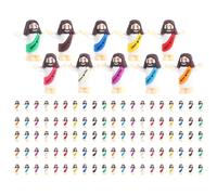Sampnog 120 Pcs Little Jesus Figures Jesus Loves You, Mini Jesus Figurines in Bulk, Multicolor Tiny Jesus Figures, Miniature Figurines to Hide and Seek Religious Gifts for Easter Egg Stuffers