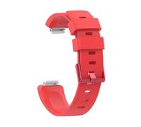 SAMPOW Silicone Replacement Bands Compatible with Fitbit Inspire 2 HR Ace 2 Fitness Tracker Sport Strap for Women Men Durable Soft Comfortable (Red)